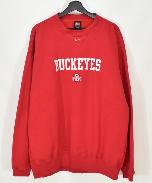 【ヴィンテージ古着】Y2K NIKE / ナイキ BUCKEYES OHIO STATE クルーネックスウェット