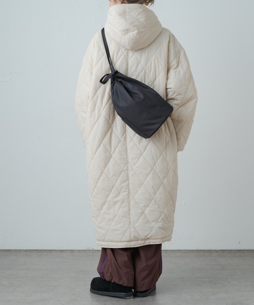 earthy（アーシー）の「レザーナイロンショルダーBAG（ショルダーバッグ・レディース・ブラック/ブラウン・ONE SIZE）」の8枚目の写真