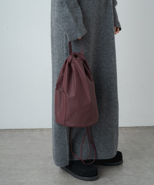 earthy（アーシー）の「レザーナイロンショルダーBAG（ショルダーバッグ・レディース・ブラック/ブラウン・ONE SIZE）」の16枚目の写真