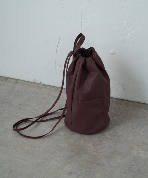 earthy（アーシー）の「レザーナイロンショルダーBAG（ショルダーバッグ・レディース・ブラック/ブラウン・ONE SIZE）」の18枚目の写真
