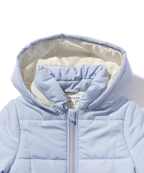 SHOO・LA・RUE(シューラルー)の「◆【110-140cm/撥水】GIRLS中綿2WAYブルゾン(その他アウター・キッズ・ライトパープル/サックスブルー・14/12/11/13)」の5枚目の写真