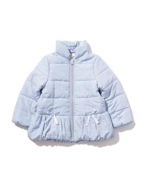 SHOO・LA・RUE(シューラルー)の「◆【110-140cm/撥水】GIRLS中綿2WAYブルゾン(その他アウター・キッズ・ライトパープル/サックスブルー・14/12/11/13)」の9枚目の写真