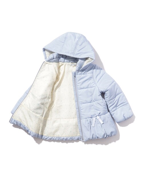 SHOO・LA・RUE(シューラルー)の「◆【110-140cm/撥水】GIRLS中綿2WAYブルゾン(その他アウター・キッズ・ライトパープル/サックスブルー・14/12/11/13)」の10枚目の写真