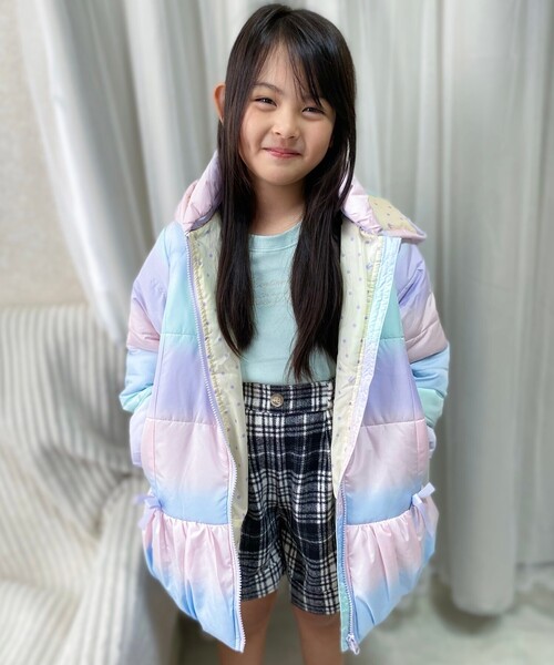SHOO・LA・RUE(シューラルー)の「◆【110-140cm/撥水】GIRLS中綿2WAYブルゾン(その他アウター・キッズ・ライトパープル/サックスブルー・14/12/11/13)」の17枚目の写真