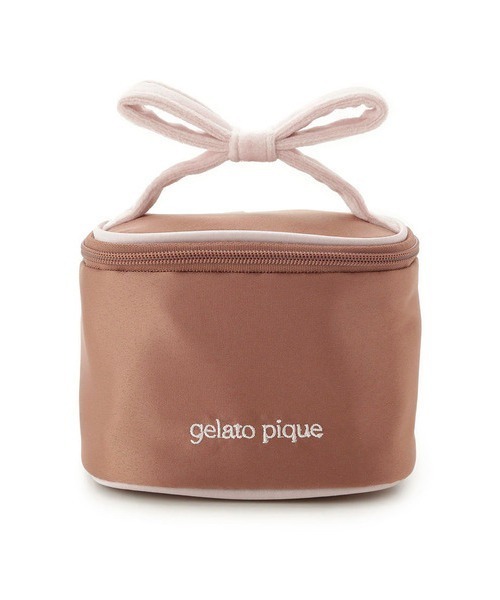 gelato pique（ジェラートピケ）の「リボンミニバニティ（トートバッグ・レディース・アイボリー/ブラウン・FREE）」の8枚目の写真