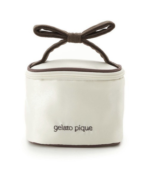 gelato pique（ジェラートピケ）の「リボンミニバニティ（トートバッグ・レディース・アイボリー/ブラウン・FREE）」の13枚目の写真