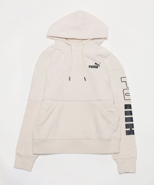 PUMA(プーマ)の「プーマ PUMA PUMA POWER ウィンタライズド ハイネック フー_フリース素材フーディースウェット(スウェット・レディース・オフホワイト/ダークグリーン/ブラック・M/XL/L/S)」の2枚目の写真