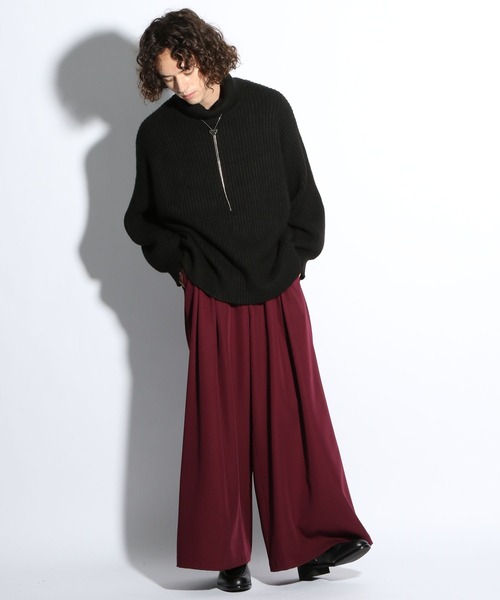 HARE(ハレ)の「シルキータッチアゼニットタートルニット(HARE)(ニット/セーター・メンズ・ブルー/グレー/ブラック/パープル・MEDIUM/SMALL)」の5枚目の写真