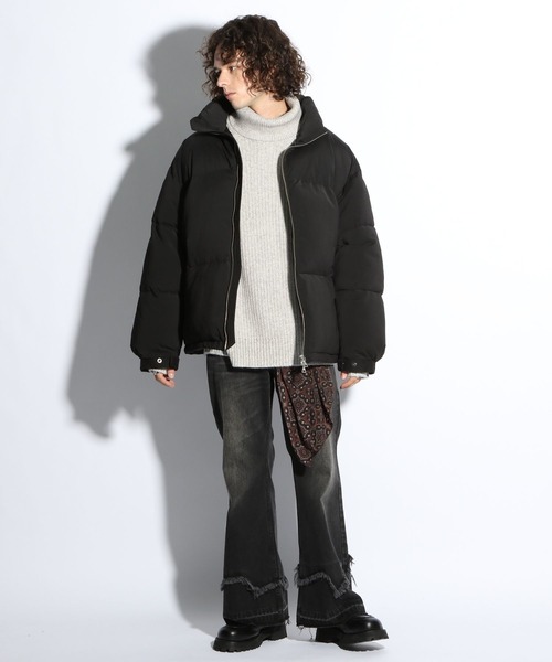 HARE(ハレ)の「シルキータッチアゼニットタートルニット(HARE)(ニット/セーター・メンズ・ブルー/グレー/ブラック/パープル・MEDIUM/SMALL)」の8枚目の写真
