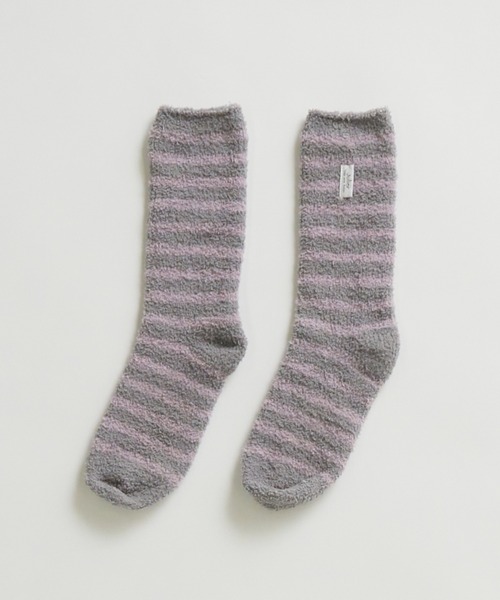 Julier Yoga and Relax(ジュリエヨガアンドリラックス)の「Julier x nestewell 厚mokoソックス(ソックス/靴下・レディース・オフホワイト/グレー/ラベンダー・FREE)」の2枚目の写真