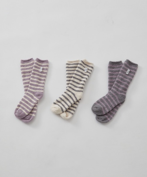 Julier Yoga and Relax(ジュリエヨガアンドリラックス)の「Julier x nestewell 厚mokoソックス(ソックス/靴下・レディース・オフホワイト/グレー/ラベンダー・FREE)」の10枚目の写真