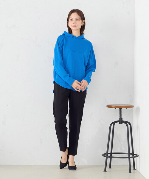 COMME CA ISM（コムサイズム）の「裏毛　パーカー（パーカー・レディース・アイボリー/ブルー/ネイビー・MEDIUM/LARGE）」の10枚目の写真