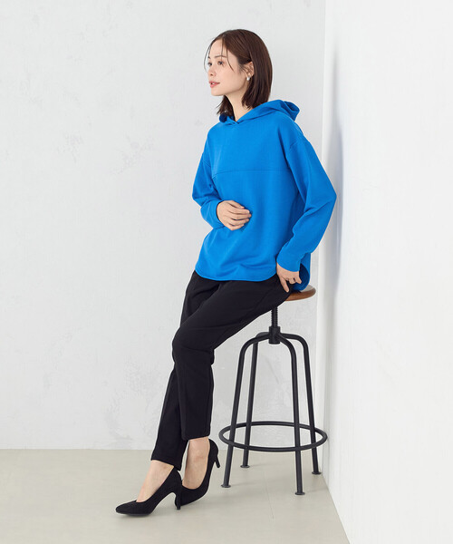 COMME CA ISM（コムサイズム）の「裏毛　パーカー（パーカー・レディース・アイボリー/ブルー/ネイビー・MEDIUM/LARGE）」の11枚目の写真