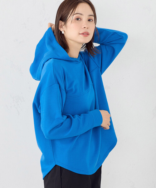 COMME CA ISM（コムサイズム）の「裏毛　パーカー（パーカー・レディース・アイボリー/ブルー/ネイビー・MEDIUM/LARGE）」の12枚目の写真