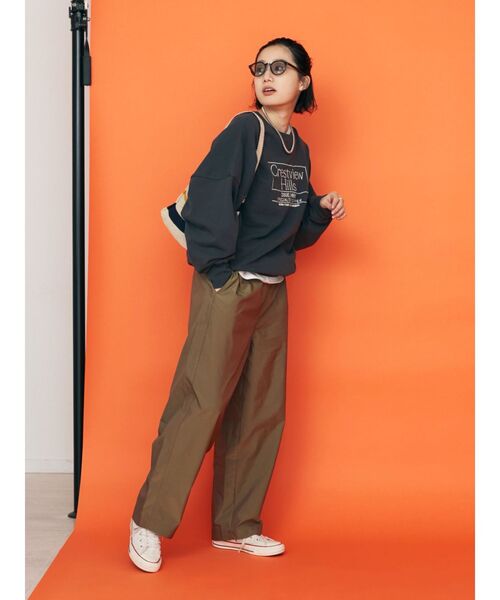 Ungrid（アングリッド）の「【WEB限定】ナイロン混ボリュームラフパンツ（その他パンツ・レディース・ブラウン/ベージュ/ブラック・FREE）」の8枚目の写真