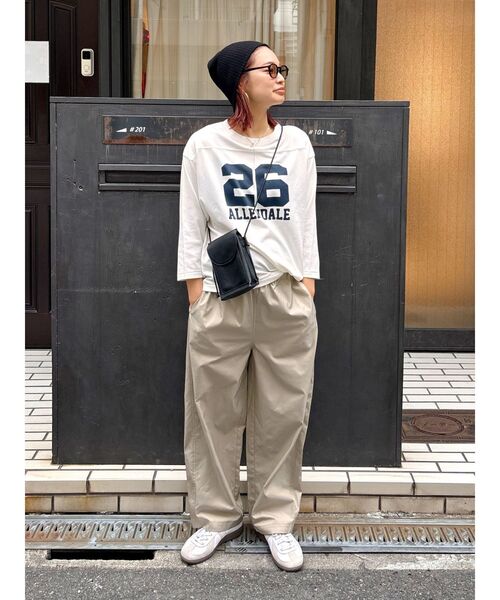 Ungrid（アングリッド）の「【WEB限定】ナイロン混ボリュームラフパンツ（その他パンツ・レディース・ブラウン/ベージュ/ブラック・FREE）」の9枚目の写真