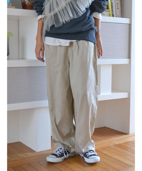 Ungrid（アングリッド）の「【WEB限定】ナイロン混ボリュームラフパンツ（その他パンツ・レディース・ブラウン/ベージュ/ブラック・FREE）」の11枚目の写真