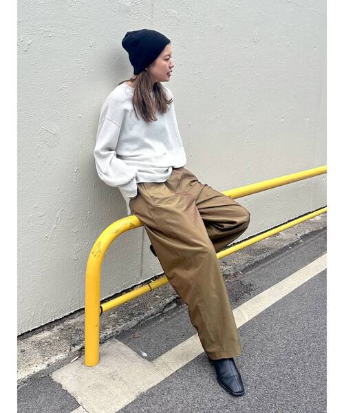 Ungrid（アングリッド）の「【WEB限定】ナイロン混ボリュームラフパンツ（その他パンツ・レディース・ブラウン/ベージュ/ブラック・FREE）」の16枚目の写真