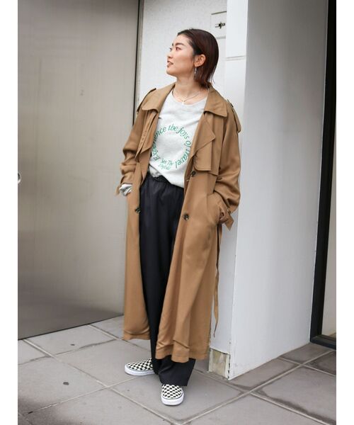 Ungrid（アングリッド）の「【WEB限定】ナイロン混ボリュームラフパンツ（その他パンツ・レディース・ブラウン/ベージュ/ブラック・FREE）」の21枚目の写真