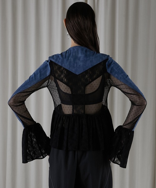 トップス Lace Shirt PRANK PROJECT PRANK PROJECT（プランクプロジェクト）の「レースジップボレロ