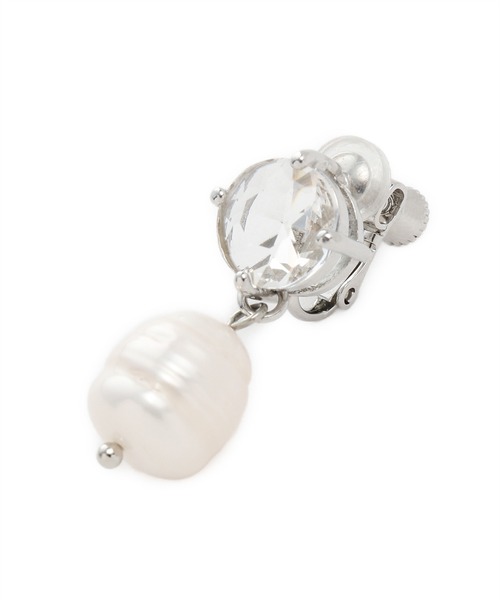 VIS(ビス)の「ビジュー×淡水パールイヤリング(イヤリング・レディース・シルバー/ゴールド・FREE)」の10枚目の写真