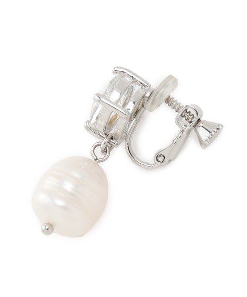 VIS(ビス)の「ビジュー×淡水パールイヤリング(イヤリング・レディース・シルバー/ゴールド・FREE)」の8枚目の写真