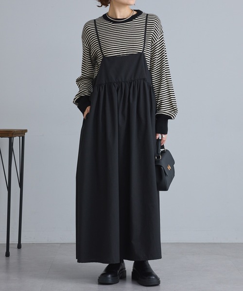 PUAL CE CIN（ピュアルセシン）の「【セットアイテム】ベーシックニット+キャミワンピースSET（ワンピース・レディース・グレー系その他/ブラック系その他・FREE）」の22枚目の写真