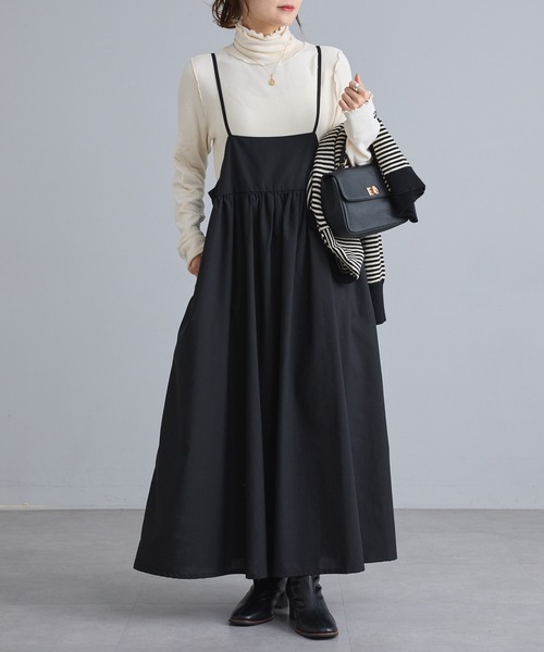 PUAL CE CIN（ピュアルセシン）の「【セットアイテム】ベーシックニット+キャミワンピースSET（ワンピース・レディース・グレー系その他/ブラック系その他・FREE）」の11枚目の写真