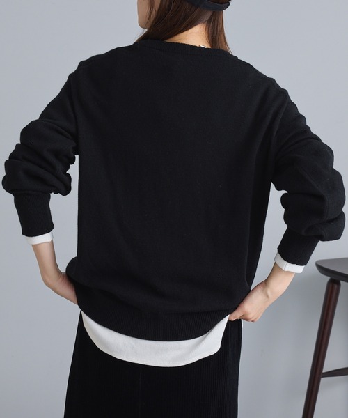 PUAL CE CIN（ピュアルセシン）の「【セットアイテム】ベーシックニット+キャミワンピースSET（ワンピース・レディース・グレー系その他/ブラック系その他・FREE）」の19枚目の写真