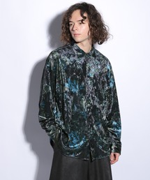 HARE | クラッシュベロアフラワーシャツ(HARE)(シャツ/ブラウス)