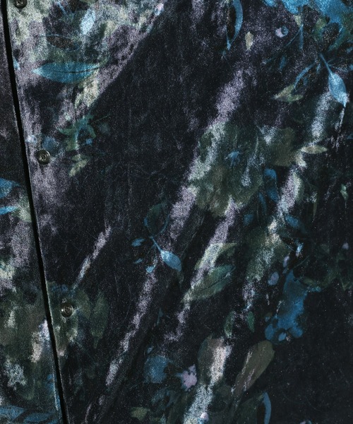 HARE（ハレ）の「クラッシュベロアフラワーシャツ(HARE)（シャツ/ブラウス・メンズ・パープル/グレー/ブラック・FREE）」の18枚目の写真