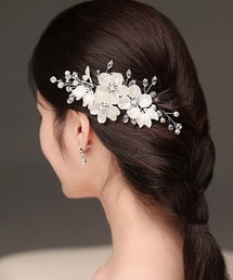 Lace Ladies（レースレディース）の「3D フラワー パール × ビジュー ヘア クリップ（その他ヘアアクセサリー）」