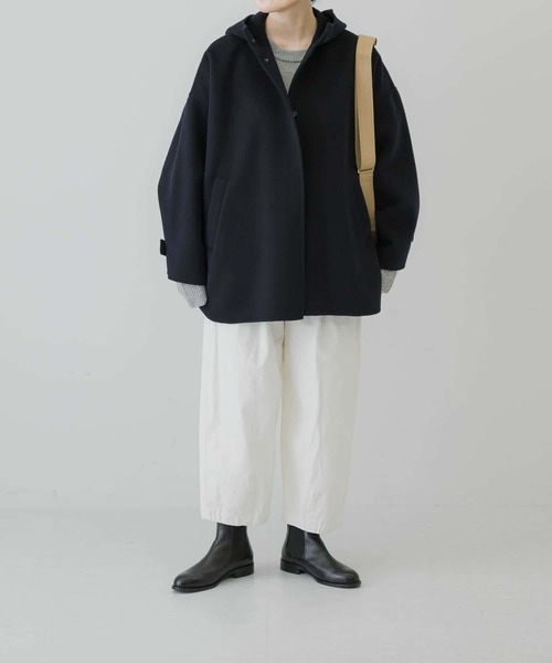 かぐれ（カグレ）の「コットンクロップドパンツ（その他パンツ・レディース・オフホワイト/ブラック・FREE）」の6枚目の写真