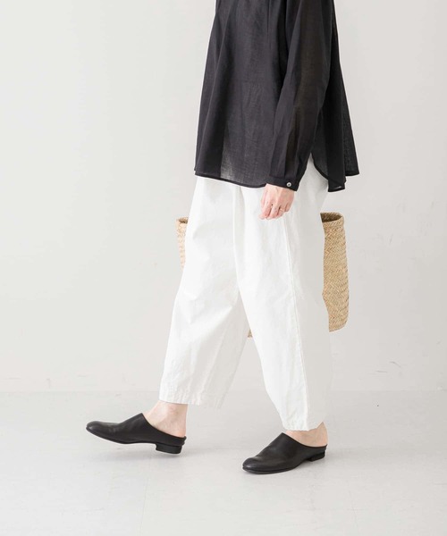 かぐれ（カグレ）の「コットンクロップドパンツ（その他パンツ・レディース・オフホワイト/ブラック・FREE）」の9枚目の写真
