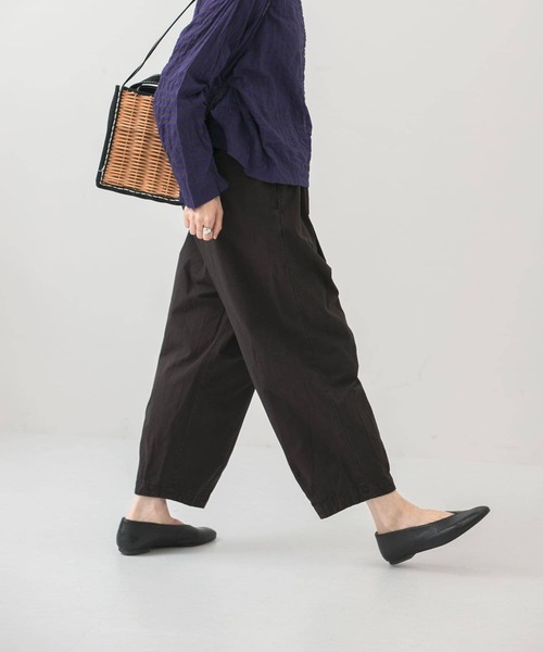 かぐれ（カグレ）の「コットンクロップドパンツ（その他パンツ・レディース・オフホワイト/ブラック・FREE）」の19枚目の写真
