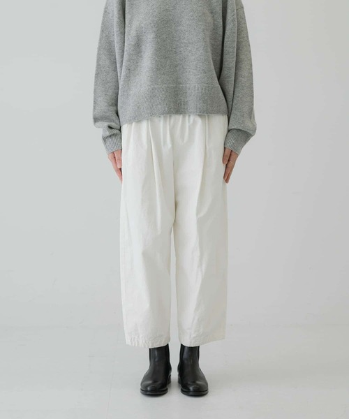 かぐれ（カグレ）の「コットンクロップドパンツ（その他パンツ・レディース・オフホワイト/ブラック・FREE）」の21枚目の写真