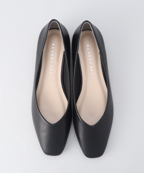 THE SHOP TK (ザ ショップ ティーケー )の「◆Vカットフラットパンプス(パンプス・レディース・ブラック/アイボリー・35/45)」の3枚目の写真