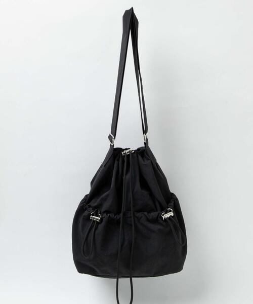 WEGO（ウィゴー）の「WEGO/ナイロン巾着ショルダー（ショルダーバッグ・レディース・ホワイト/ライトグレー/ブラック・FREE）」の22枚目の写真