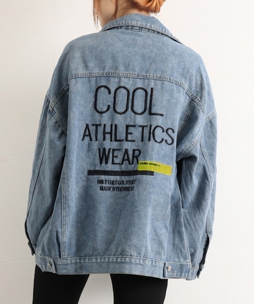 Miniministore(ミニミニストア)の「デニムジャケット レディース バックロゴ(デニムジャケット・レディース・ブラック/サックスブルー・FREE)」の9枚目の写真