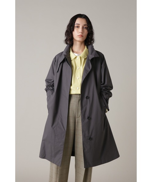 MARGARET HOWELL（マーガレットハウエル）の「PROOFED COTTON COATING（トレンチコート・レディース・チャコール/マスタード・2/1）」の2枚目の写真