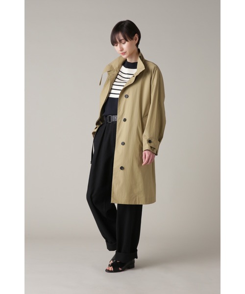 MARGARET HOWELL（マーガレットハウエル）の「PROOFED COTTON COATING（トレンチコート・レディース・チャコール/マスタード・2/1）」の9枚目の写真