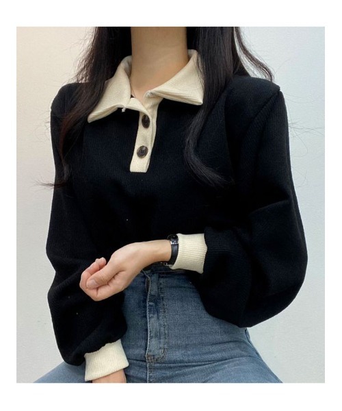 Birthday room tシャツ プレート付襟付きトップス/tops with