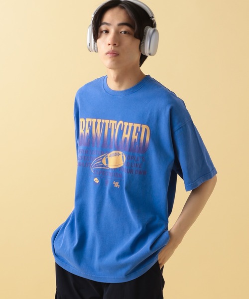 PBLIM(ページボーイリム)の「PBLIM/フットボールチームT(Tシャツ/カットソー・レディース・ブラック/オフホワイト/ブルー・MEDIUM/LARGE)」の3枚目の写真