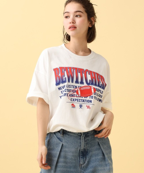 PBLIM(ページボーイリム)の「PBLIM/フットボールチームT(Tシャツ/カットソー・レディース・ブラック/オフホワイト/ブルー・MEDIUM/LARGE)」の10枚目の写真