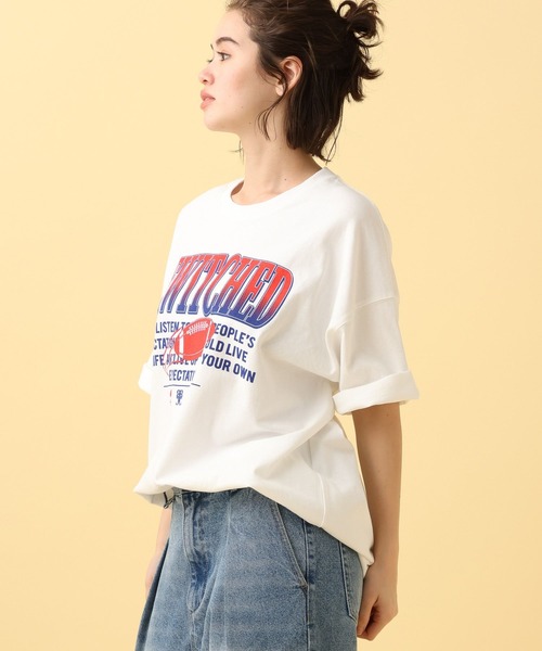 PBLIM(ページボーイリム)の「PBLIM/フットボールチームT(Tシャツ/カットソー・レディース・ブラック/オフホワイト/ブルー・MEDIUM/LARGE)」の9枚目の写真