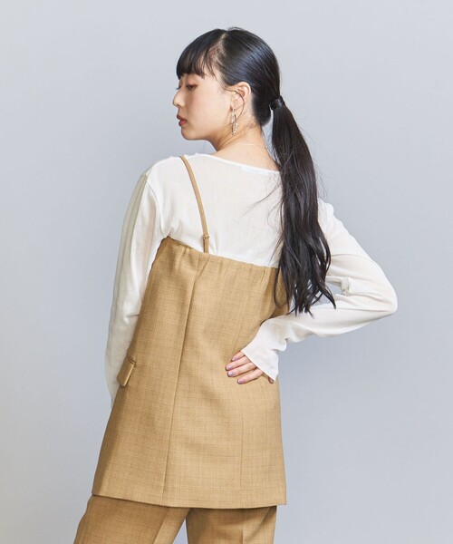 BEAUTY&YOUTH UNITED ARROWS（ビューティーアンドユースユナイテッドアローズ）の「ポリエステル フロントボタン チューブトップ ベスト（ベスト・レディース・ベージュ・S/M）」の12枚目の写真