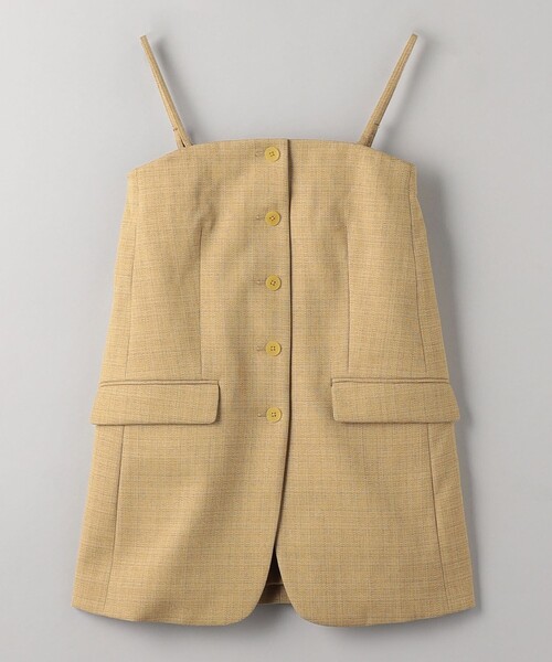 BEAUTY&YOUTH UNITED ARROWS（ビューティーアンドユースユナイテッドアローズ）の「ポリエステル フロントボタン チューブトップ ベスト（ベスト・レディース・ベージュ・S/M）」の5枚目の写真