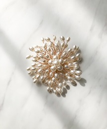 TIMELESS&THREE（タイムレスアンドスリー）の「ラウンドパールモチーフブランチブローチ（ブローチ/コサージュ）」