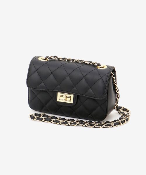 le.coeur blanc（ルクールブラン）の「MILLELA FIRENZEキルティングショルダー（ショルダーバッグ・レディース・ブラック/ベージュ・FREE）」の9枚目の写真