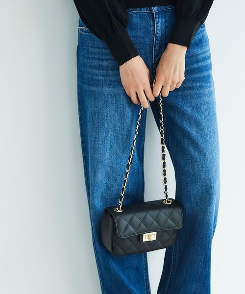 le.coeur blanc（ルクールブラン）の「MILLELA FIRENZEキルティングショルダー（ショルダーバッグ・レディース・ブラック/ベージュ・FREE）」の10枚目の写真